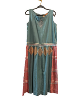 Load image into Gallery viewer, Vintage Josefa Blue & Pink Sleeveless Dress