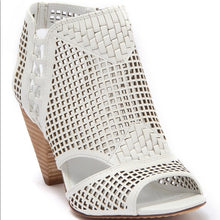 Load image into Gallery viewer, Vince Camuto Cut Out White Heels - Size 10