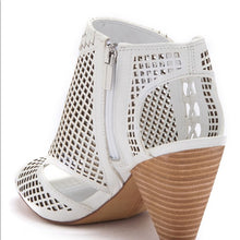 Load image into Gallery viewer, Vince Camuto Cut Out White Heels - Size 10