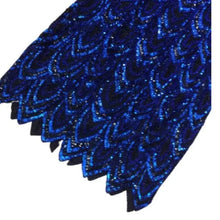Load image into Gallery viewer, Joan Leslie Blue Sequined Beaded Dress - Size 10