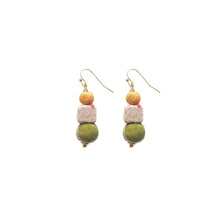 Load image into Gallery viewer, Kantha Shapes Drop Earrings
