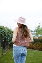 Load image into Gallery viewer, Blush Pink Block Printed Reversible Cotton Vest
