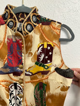 Load image into Gallery viewer, Cowboy Boots Tapp New York One of a Kind Print Vest - Medium
