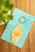 Load image into Gallery viewer, Welcome Home | Retro Hotel Keychain
