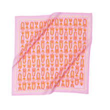 Load image into Gallery viewer, Pink and Orange Mod Print Bandana
