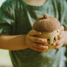 Load image into Gallery viewer, Friendly Acorn Hand-knit Rattle
