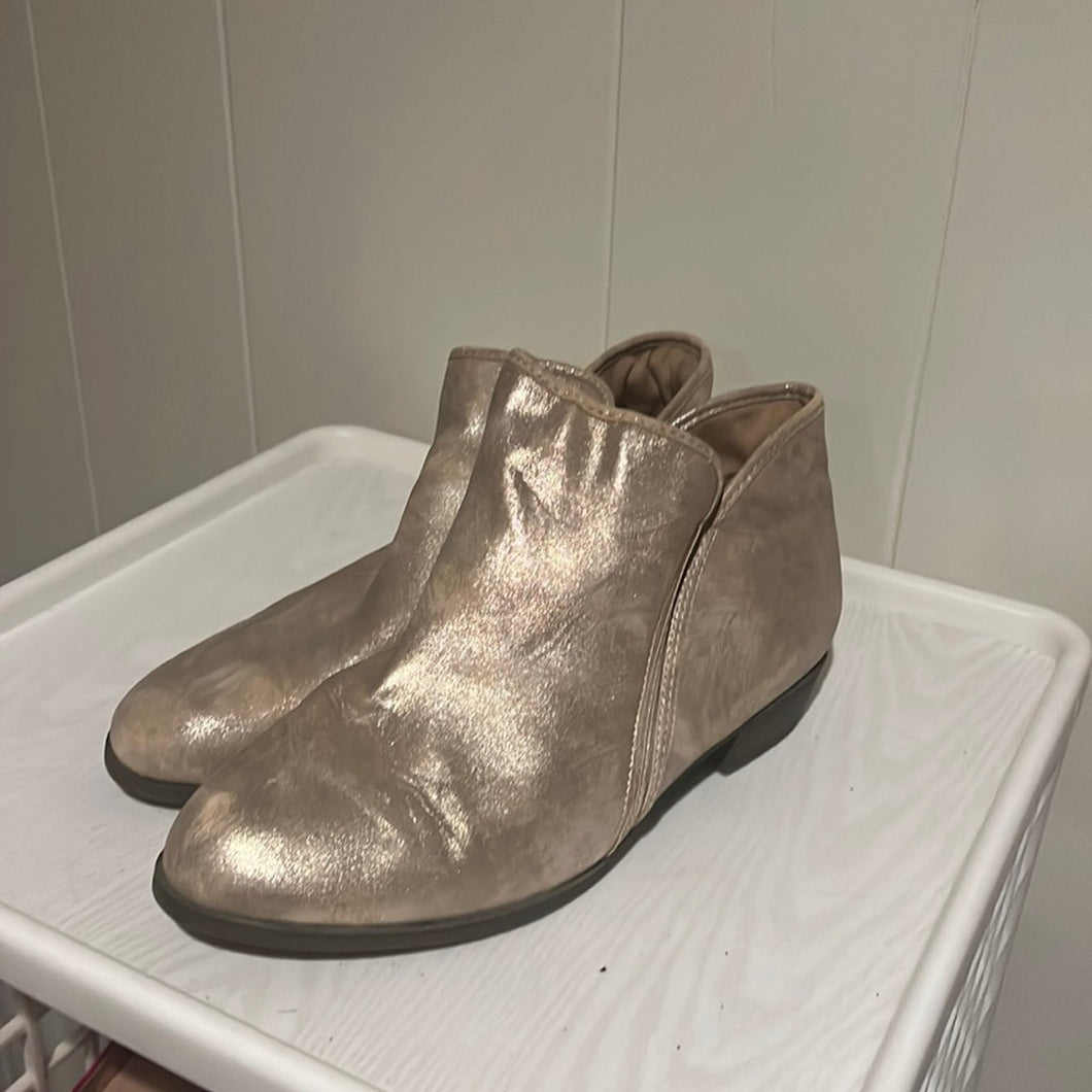 Gold Metallic Booties - 11W