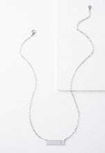 Load image into Gallery viewer, Silver Cut Out Cross Bar Necklace
