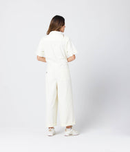 Load image into Gallery viewer, Ivory Cotton Button Front Jumpsuit
