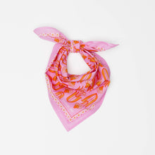 Load image into Gallery viewer, Pink and Orange Mod Print Bandana
