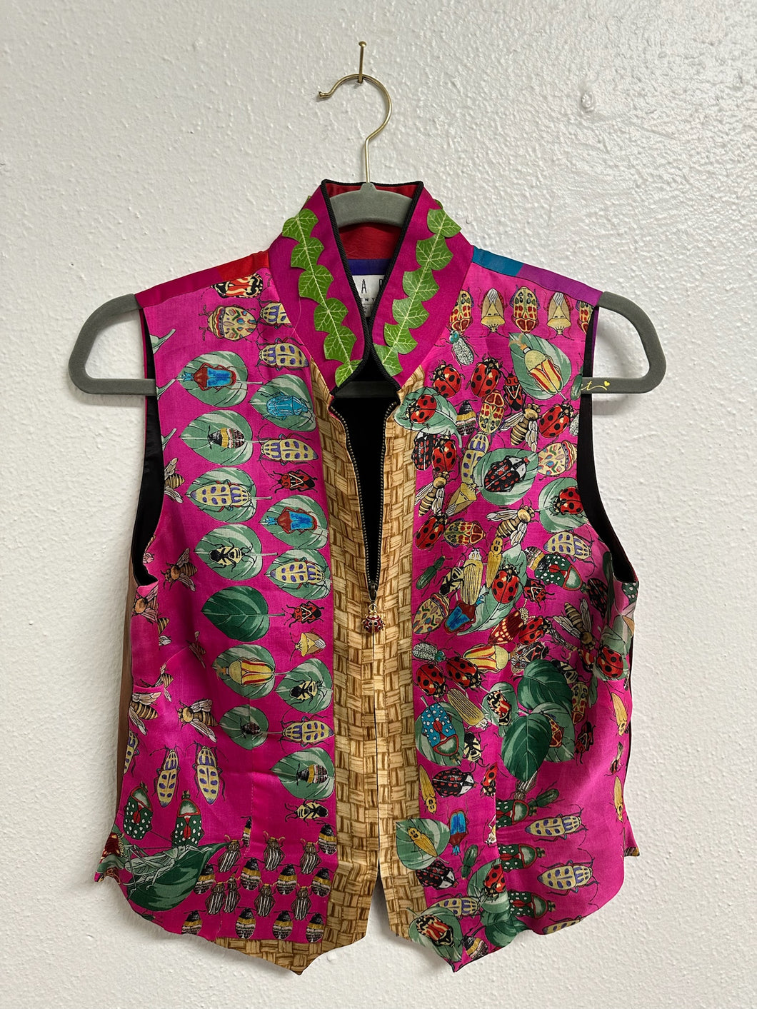 Pink patterned Tapp New York One of a Kind Print Vest - Medium