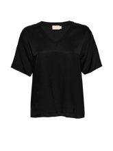 Load image into Gallery viewer, Satin Oversized Tee - Black
