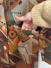 Load image into Gallery viewer, NWT Tea Designs by Michelle N. Vintage Geometric Print Blazer Coat - Size 4
