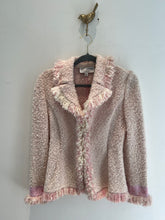 Load image into Gallery viewer, St. John Collection Pink &amp; Ivory Boucle Jacket
