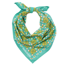 Load image into Gallery viewer, Turquoise Sunshine Cotton Bandana
