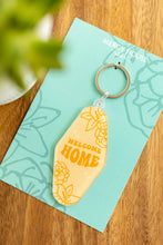 Load image into Gallery viewer, Welcome Home | Retro Hotel Keychain
