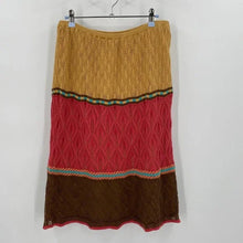 Load image into Gallery viewer, Double D Ranch Crochet Color Block Midi Skirt - Large
