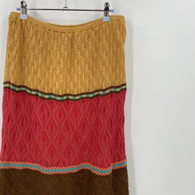 Load image into Gallery viewer, Double D Ranch Crochet Color Block Midi Skirt - Large
