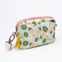 Load image into Gallery viewer, Strawberry Print Quilted Cross Body or Belt Bag
