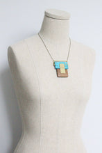 Load image into Gallery viewer, HYL1018 Turquoise and jasper Artdeco necklace
