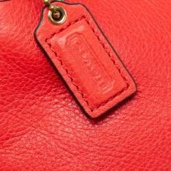 COACH Coral Orange Leather Mini Pochette – Oak + Sparrow Boutique