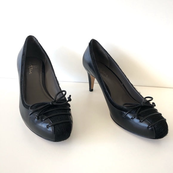 Cole Haan Nike Air Women's Black Bow Tie Heels - 9.5