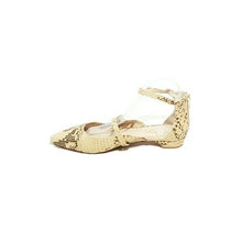 Load image into Gallery viewer, Louise et Cie Beige Snake Flats - Size 9
