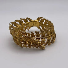 Load image into Gallery viewer, Gold Leaf Hinged Bracelet
