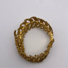 Load image into Gallery viewer, Gold Leaf Hinged Bracelet
