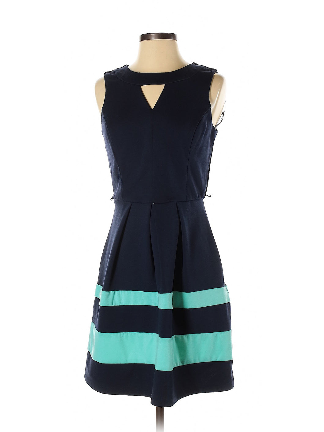 IZ Byer Navy and Turquoise Dress - 5