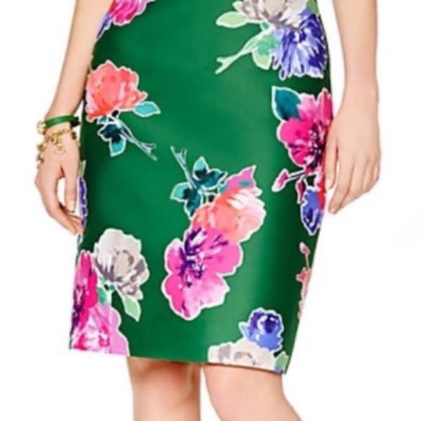 Kate Spade Green Floral Skirt - 2