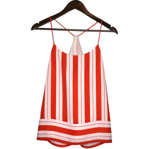 Banana Republic Striped Orange Tank - 2