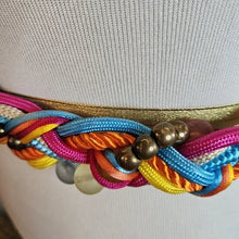 Load image into Gallery viewer, Vintage Twisted Rope &amp; Beads Belt
