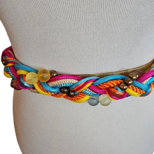 Load image into Gallery viewer, Vintage Twisted Rope &amp; Beads Belt
