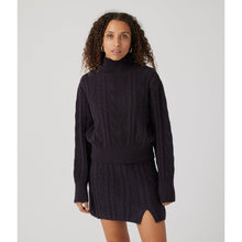 Load image into Gallery viewer, Seldom Black Mock Neck Sweater
