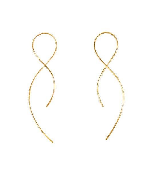 Vista Loopty 14K Gold Wire Earrings