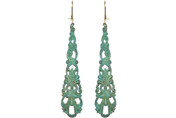 Anais Verdigris Earrings