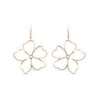 Small Antheia Wire Flower Earrings