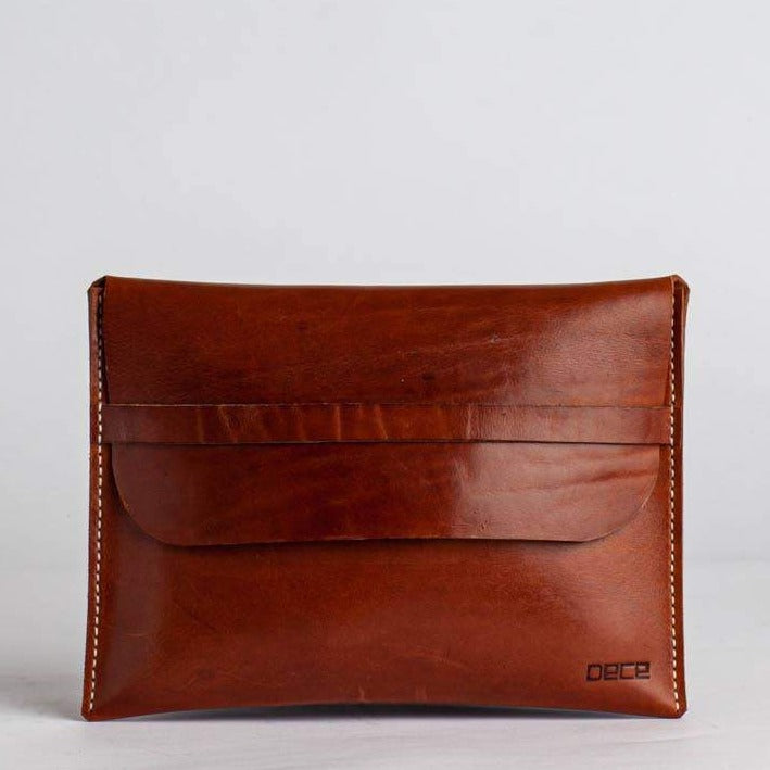 Fold Over Leather iPad Case
