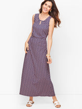 Load image into Gallery viewer, Talbots Jersey Daisy Print Maxi Dress- M
