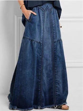 Load image into Gallery viewer, Misslook Denim Maxi Skirt - L
