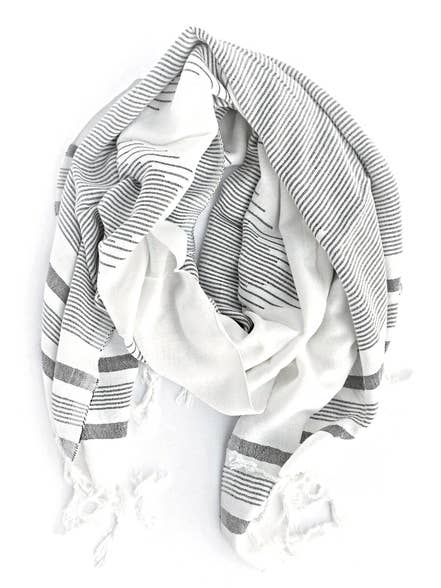 White & Black Rola Scarf