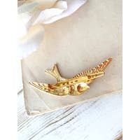 Load image into Gallery viewer, Gold Bird Barrette Hair Clip
