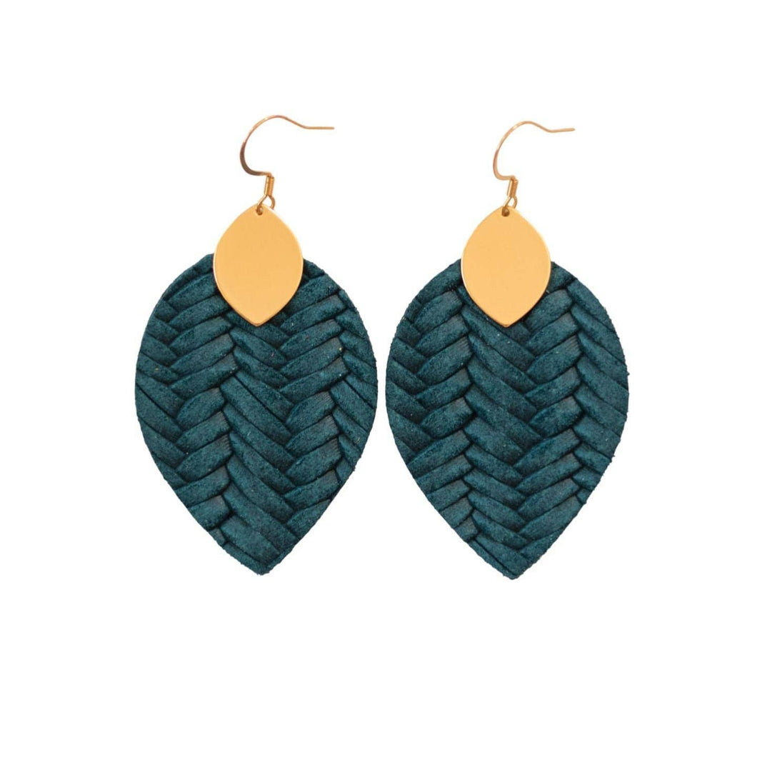 Peacock Blue Cora Earrings