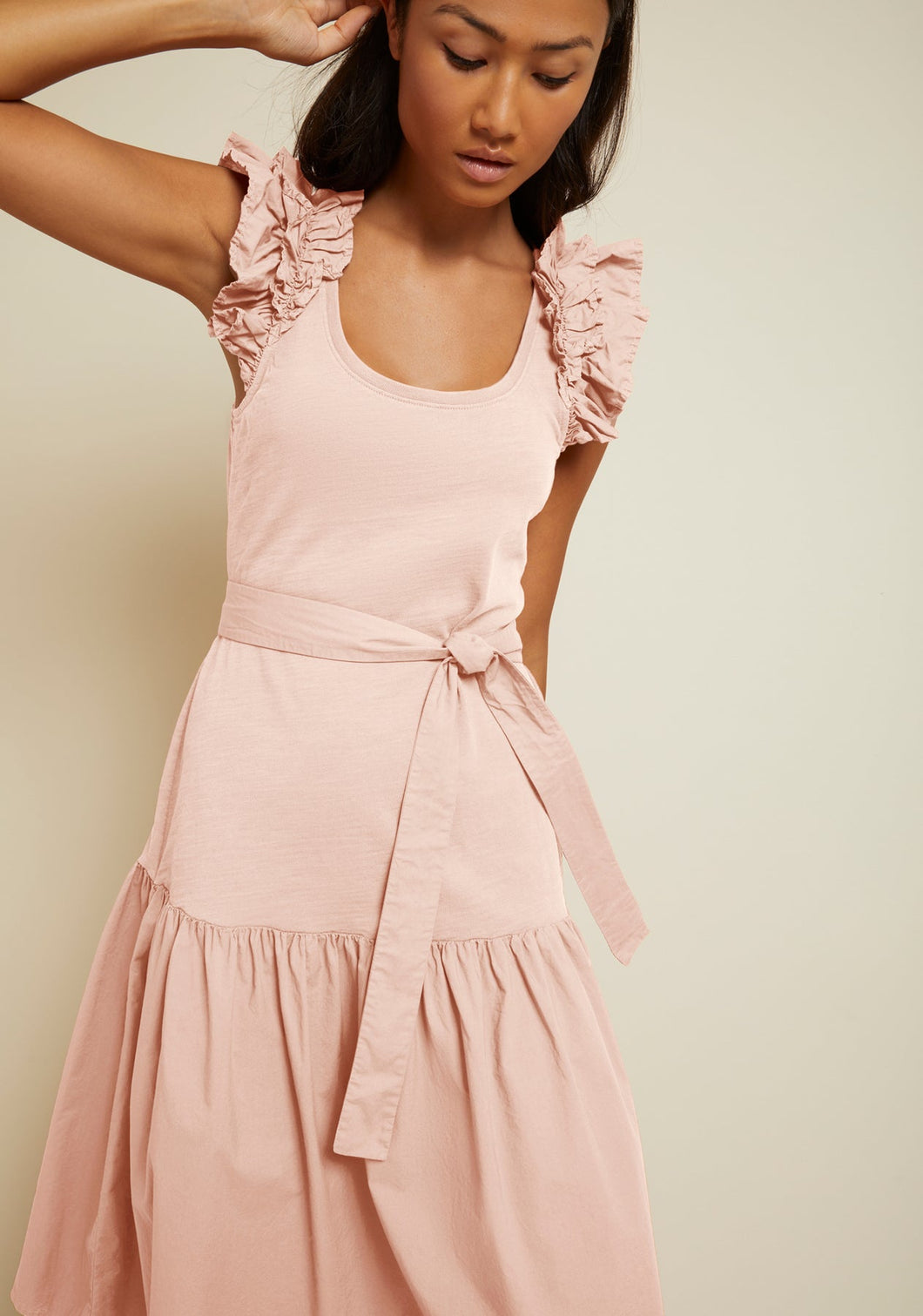 Everleigh Frilly Dress - Light Pink