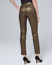 Load image into Gallery viewer, NWT White House Black Market Metallic Slim Ankle Pants- 6L
