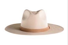 Load image into Gallery viewer, Ivory Wide Brim Fedora
