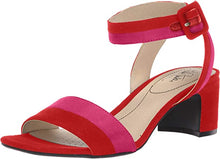 Load image into Gallery viewer, LifeStride Pink + Red Suede Sandal- 10
