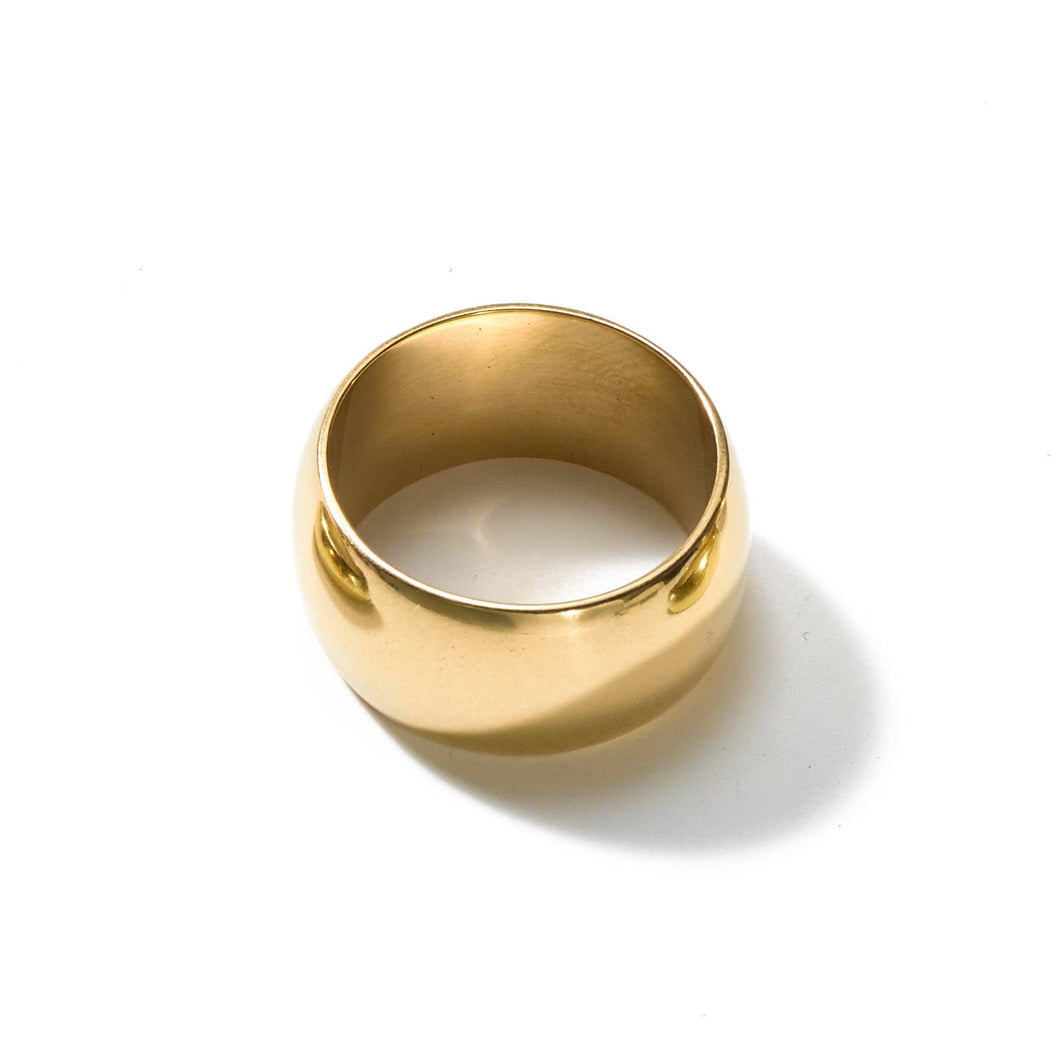 Diaz Wide Brass Ring