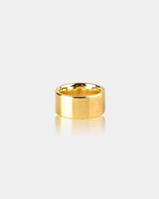 Load image into Gallery viewer, Wide Flat Polished Gold Band Ring

